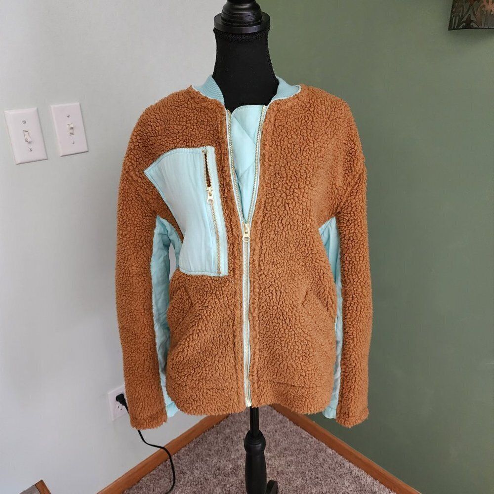 We the Free oversized Sherpa jacket coat BOHO - Picture 4 of 7